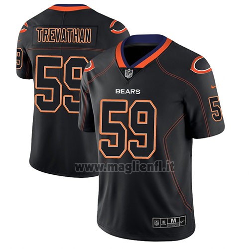 Maglia NFL Limited Chicago Bears Danny Trevathan Nero Color Rush 2018 Lights Out